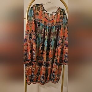 Bohemian Multicolor Paisley Dress